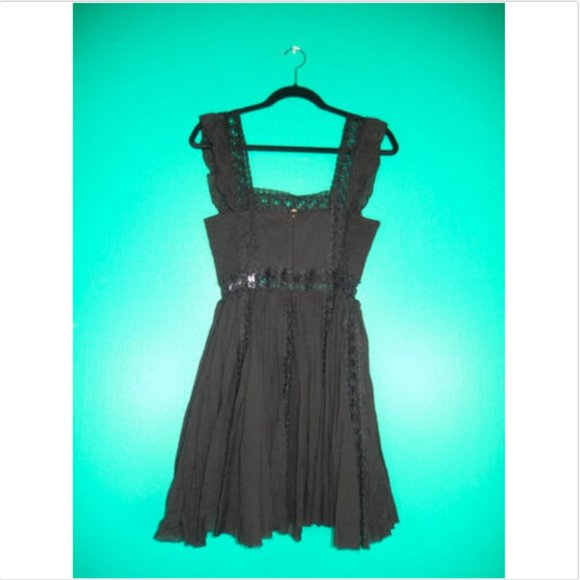 Free People FP One Verona Black Lace Mini Dress - Picture 7 of 7